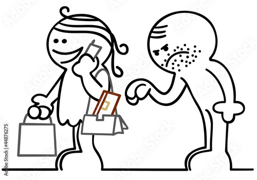 figur stiehlt geldbörse