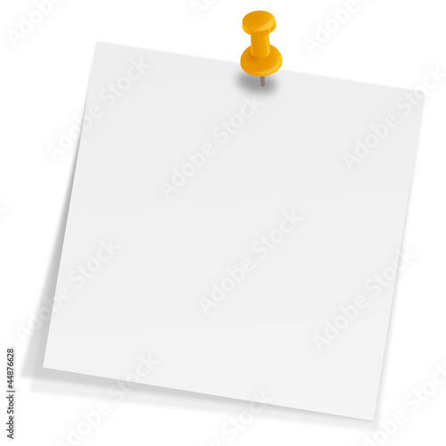 Notizzettel mit Pin