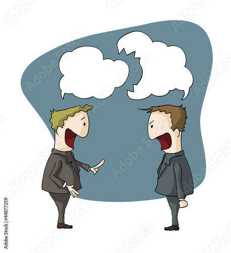 two guys arguing