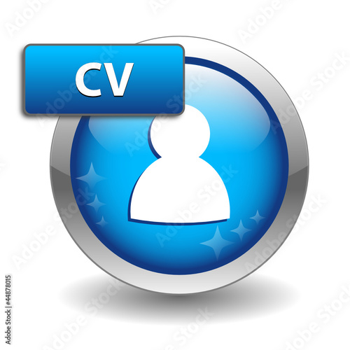 "CV" Web Button (jobs offers recruitment candidate application)