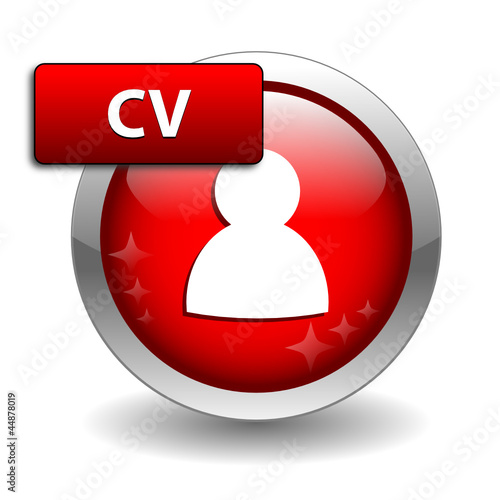 "CV" Web Button (jobs offers recruitment careers vacancies hr)
