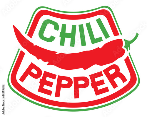 chili pepper label
