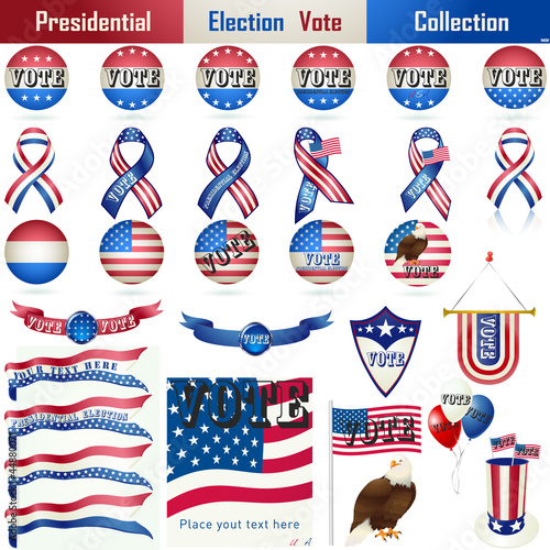 Presidential Election Vote Sign Collection
