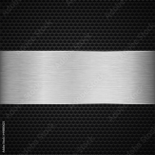 mesh background label aluminium