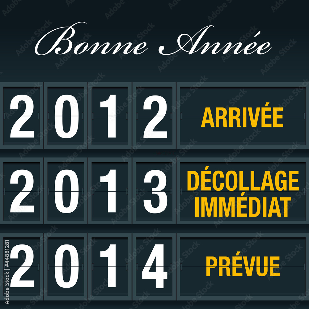 Fototapeta premium Voeux_Depart_2013_F