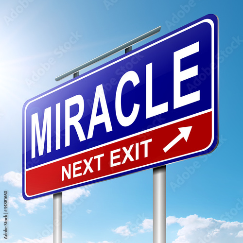 Miracle concept.