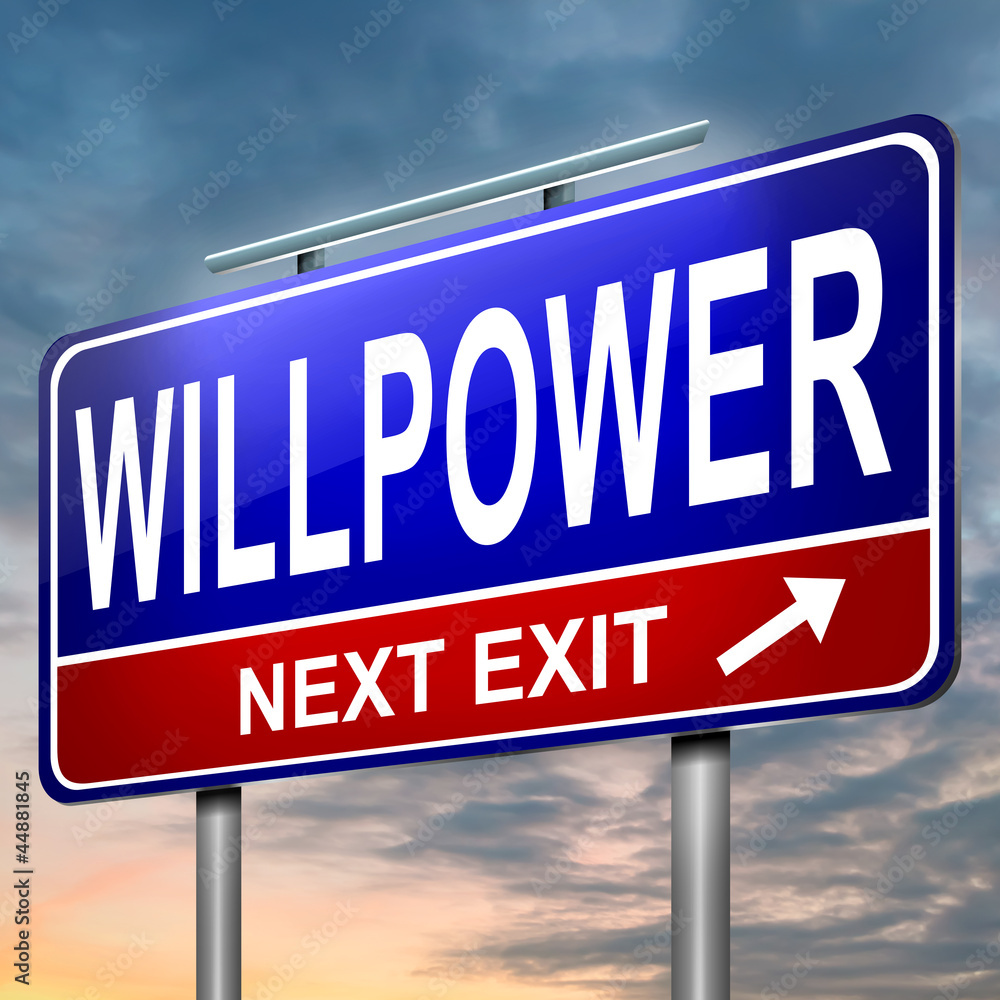 Obraz premium Willpower concept.