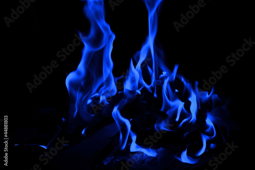Obraz na płótnie blue fire w salonie