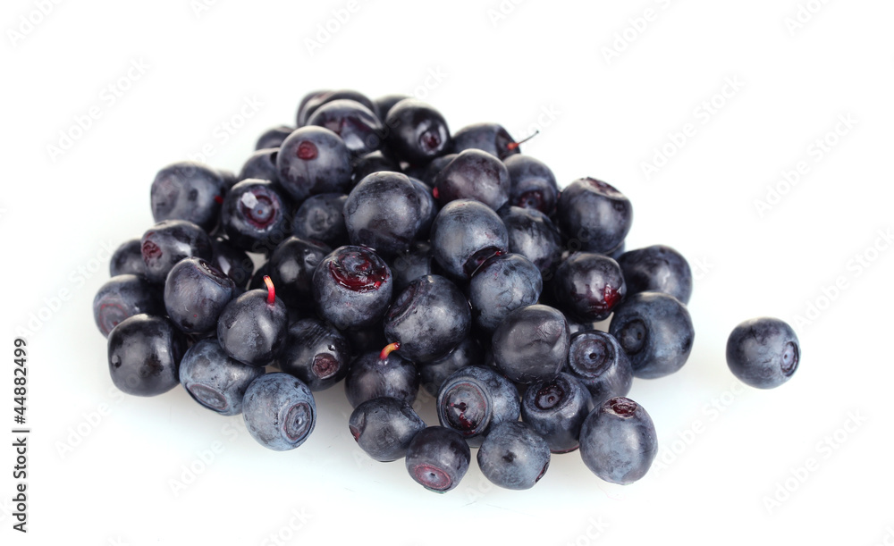 Fresh blueberries isolated on white Fresh blueberries isolated on white