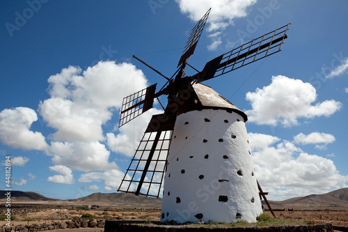 Traditional windmill on Fuerteventura, Canary Islands