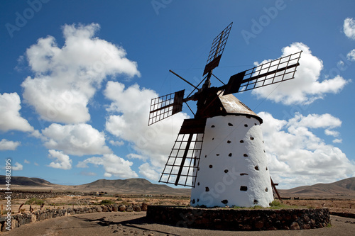 Traditional windmill on Fuerteventura, Canary islands