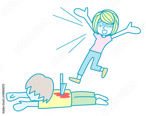 殺人事件に遭遇してしまった女性