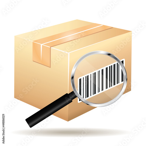 Tracking parcel icon.