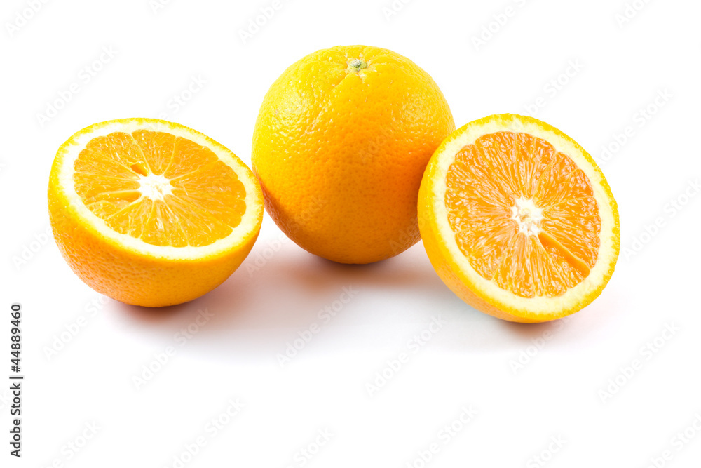Orange fruit isolated on white background Orange fruit isolated on white background