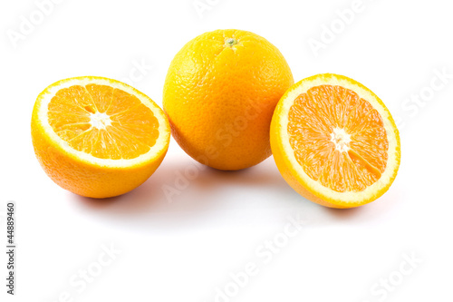 Orange fruit isolated on white background