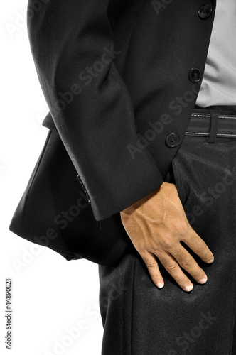 Business Man With Hand In Pocket