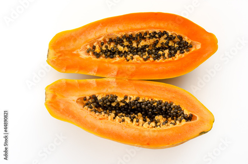 Halbierte Papaya