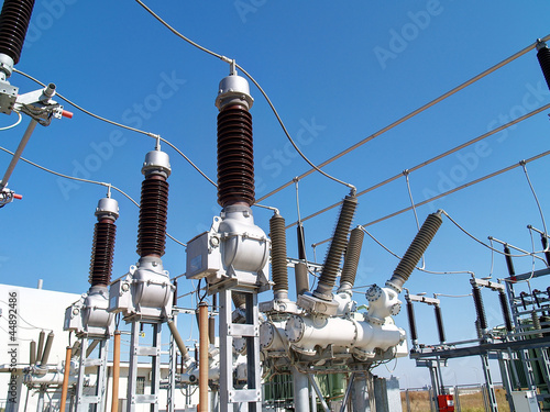 Photography High voltage electrical substation