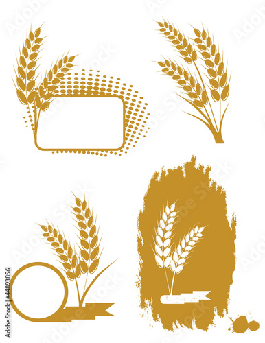 Set with  ears of wheat