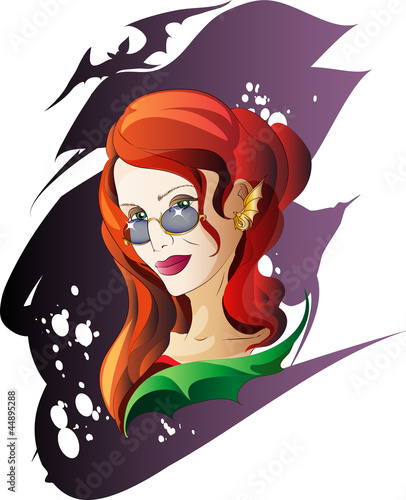 Halloween Red-Haired Witch