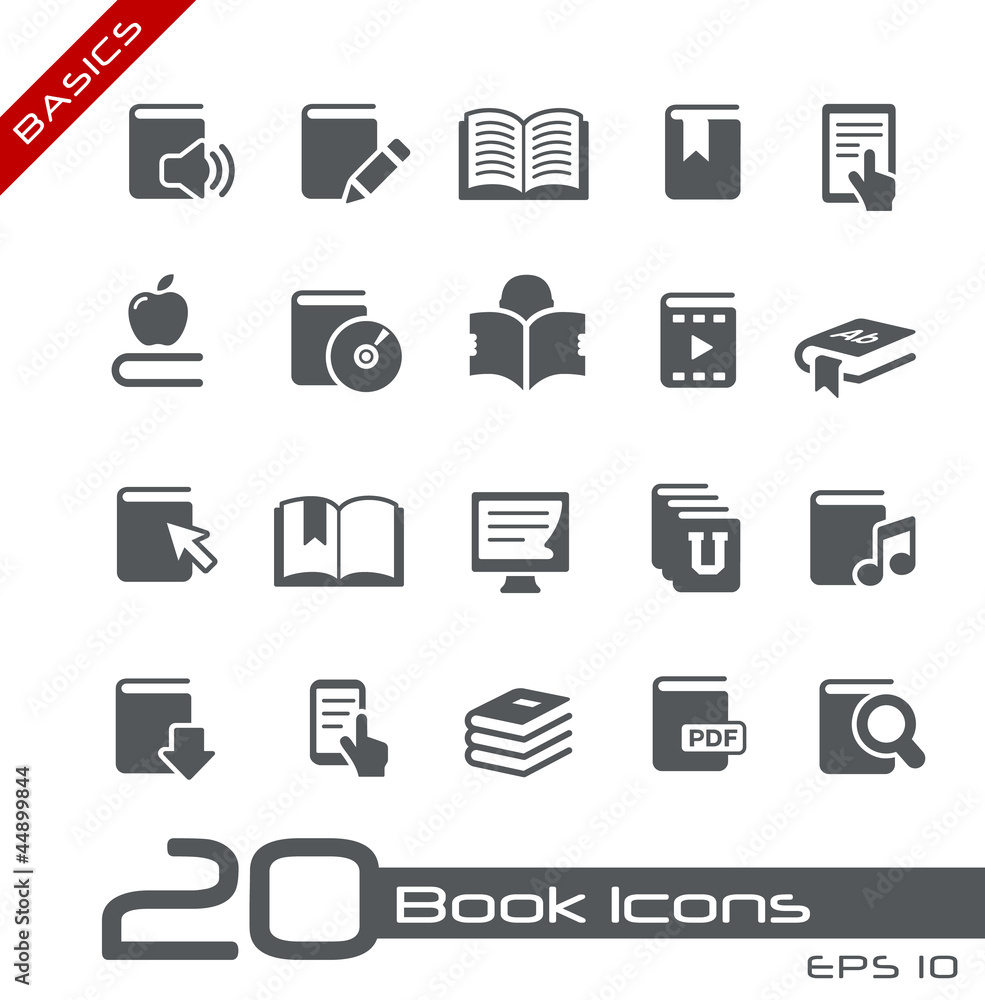 Book Icons // Basics Series Book Icons // Basics Series