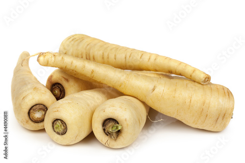 Parsnips Isolated on White © robynmac