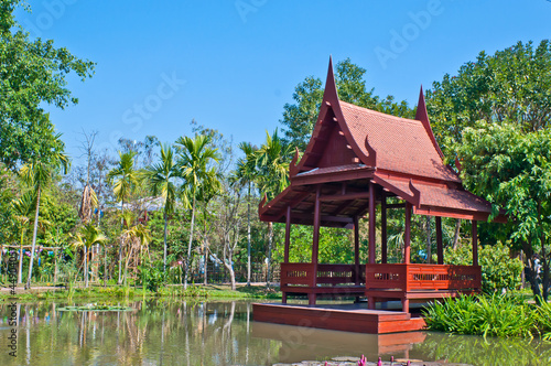 Wallpaper Mural Thai style waterfront pavillian Torontodigital.ca