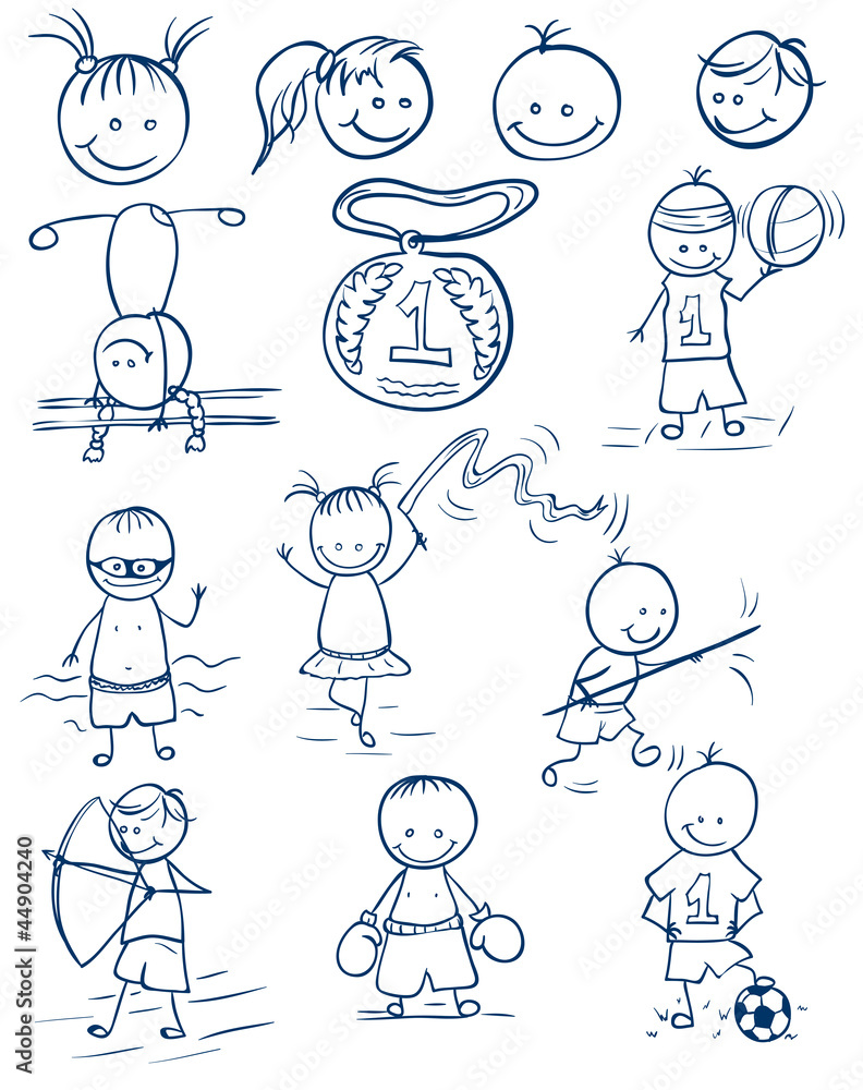 Fototapeta premium Olympics doodle