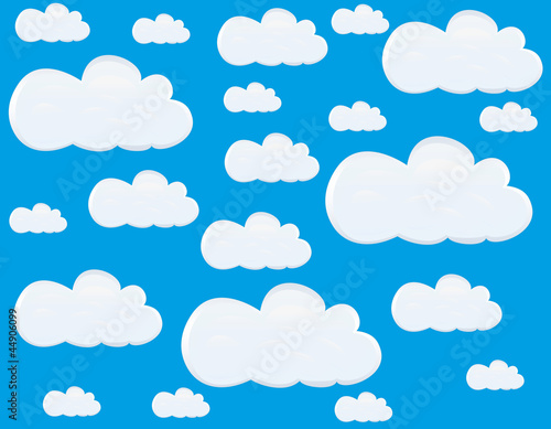 Clouds in the blue sky