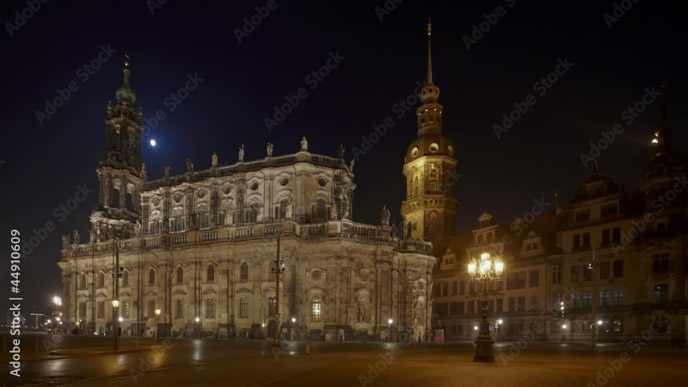 Timelapse at St. Trinitatis Church in Dresden Timelapse at St. Trinitatis Church in Dresden