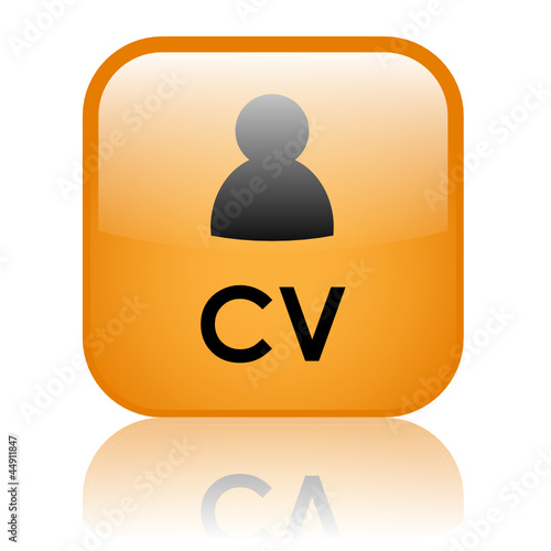 "CV" Web Button (jobs offers recruitment candidate interview)