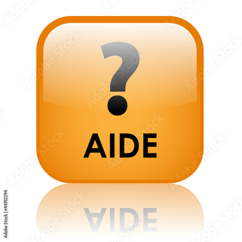 Bouton Web "AIDE" (service clients support sos renseignements)