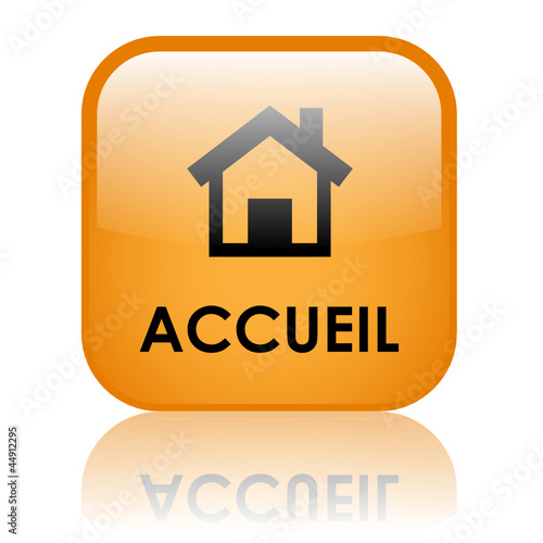 Bouton Web ACCUEIL (bienvenue page d’accueil site web internet)