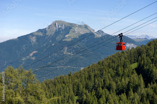 Cableway in alps