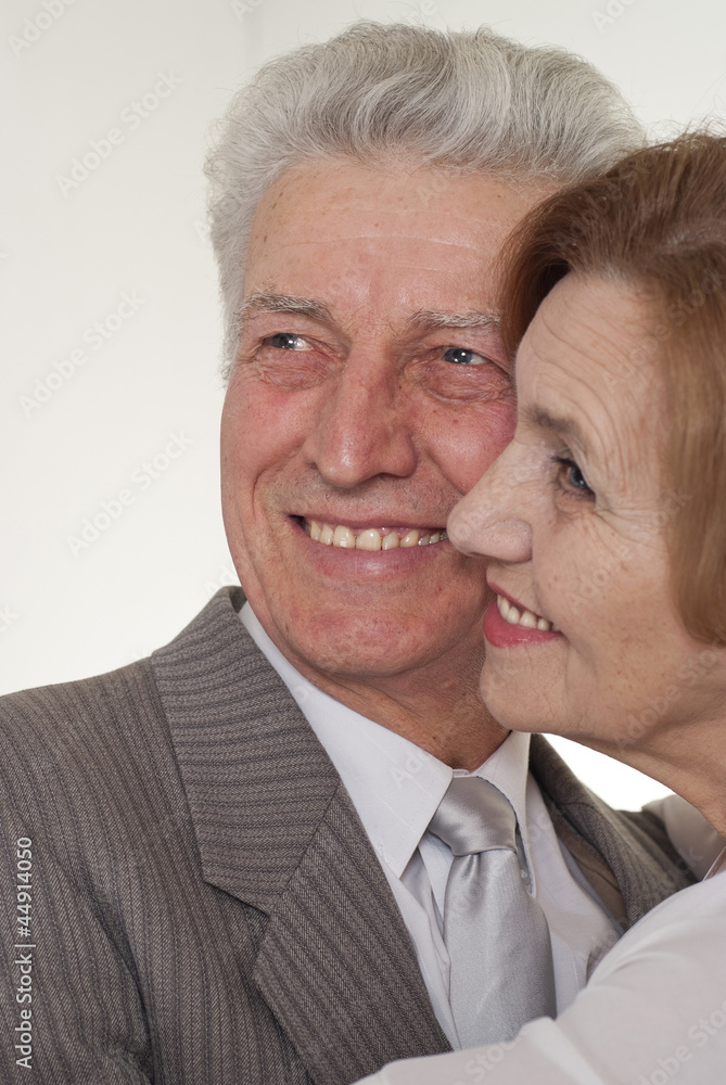 portrait of a man and a lady standing