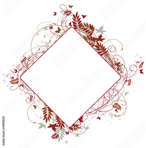 autumn floral frame
