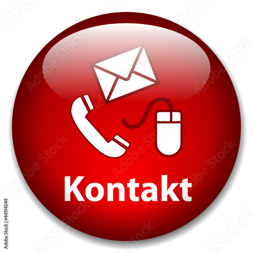 "KONTAKT" Button (Rufen Sie Uns Kundenservice Web Knopf Hotline)