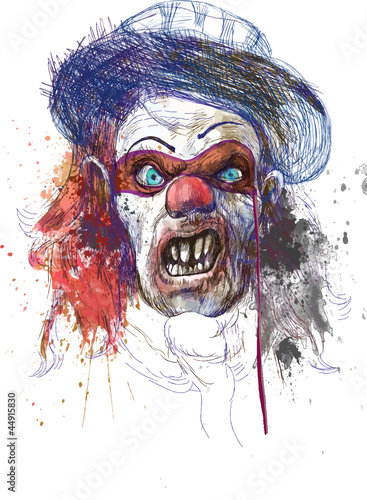 scary mask (drawing)