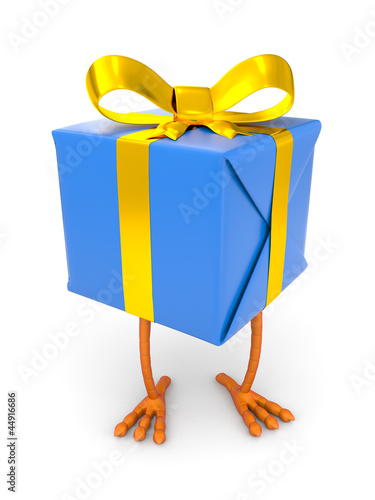 Gift box with chicken leg © AKS