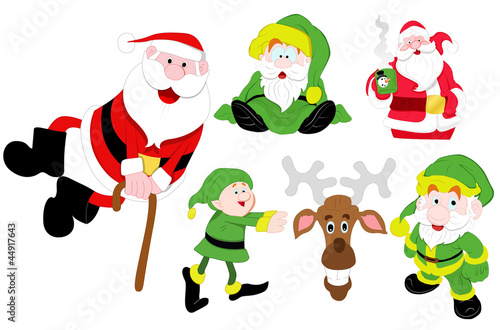 Christmas Santa Illustrations Vectors