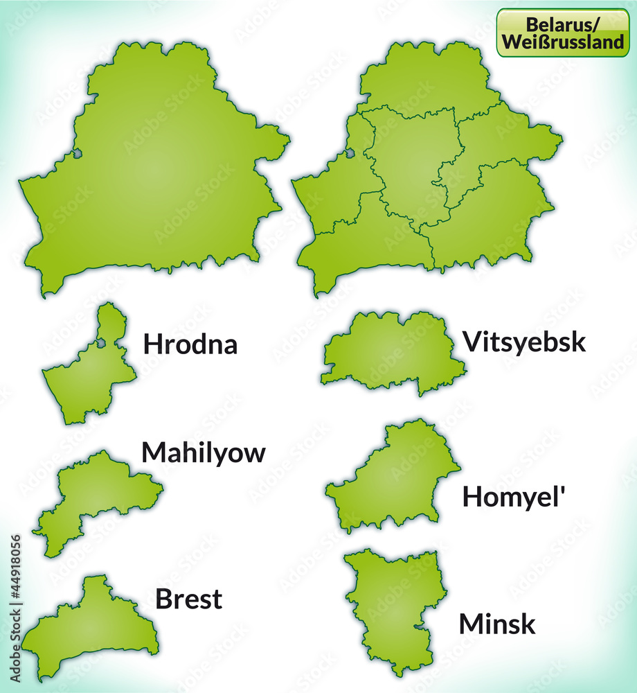 Grenzkarte von Weißrusland