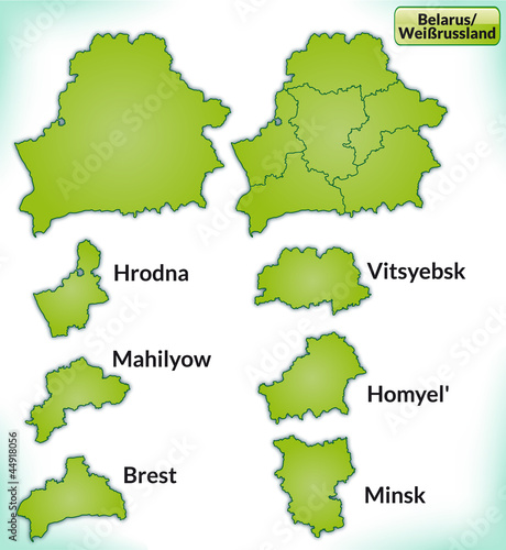 Grenzkarte von Weißrusland