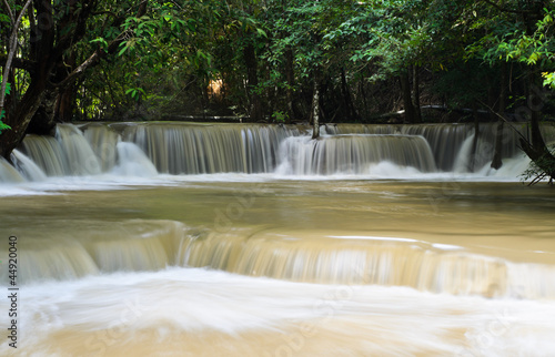 Tropical rainforest waterfall, Thailand