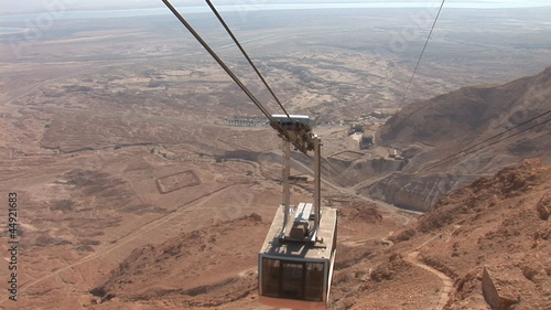 cableway on Masada
