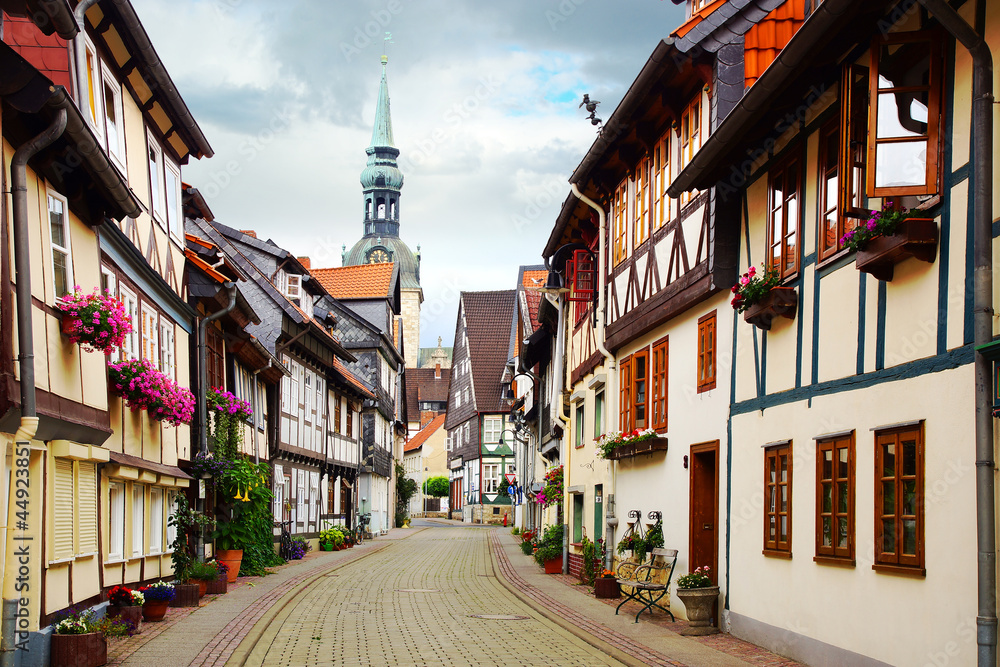 Obraz premium Old Fachwerk house in Wolfenbuttel.