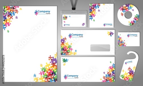 Design of corporate identity kit photo