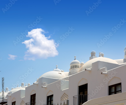 Adeje Costa coast Paraiso in Tenerife white houses