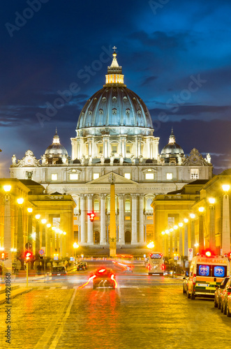 Front View of Saint Peter's Basilica
