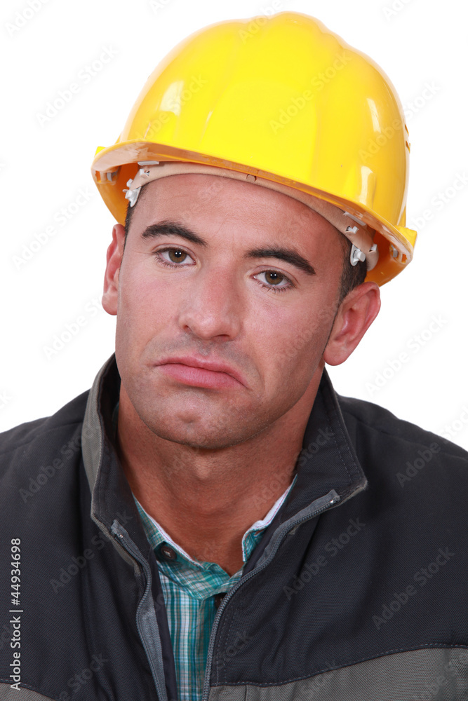 Grumpy manual worker Grumpy manual worker