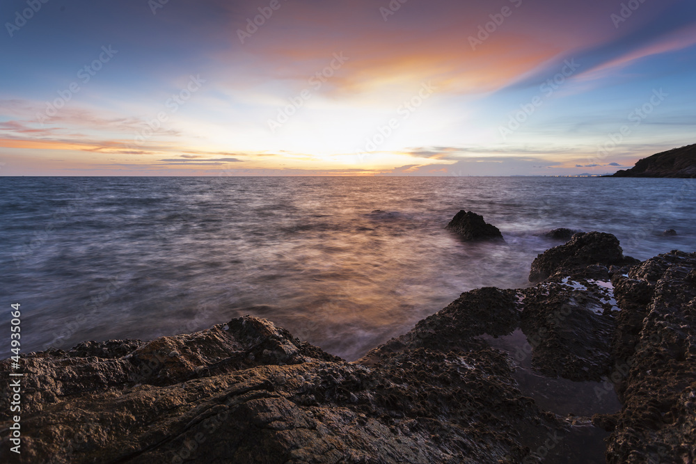 Obraz premium Sunset beach landscape